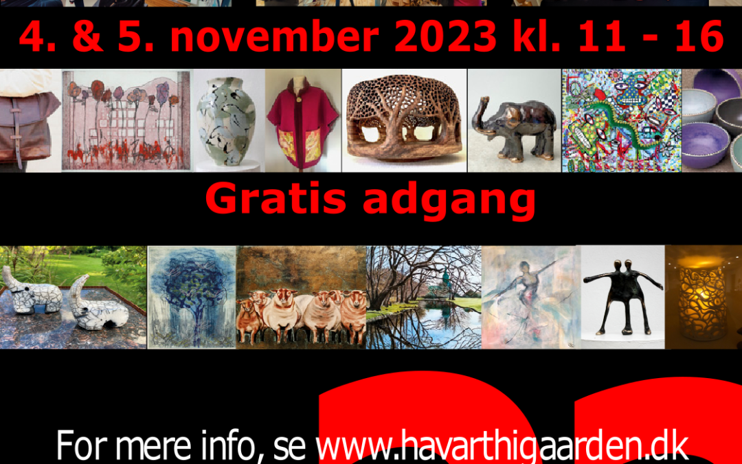 Kunstmarked 2023 d. 4. og 5. november kl. 11-16